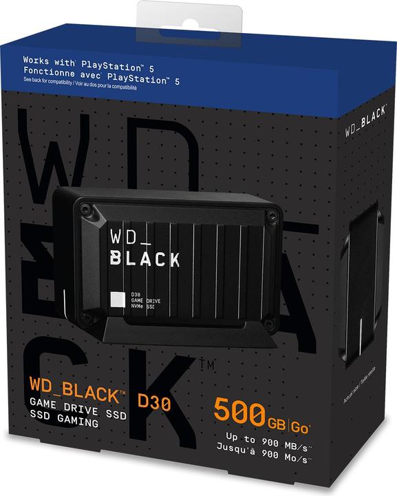 Actual product image WD Black D30 Game Drive (500 GB)