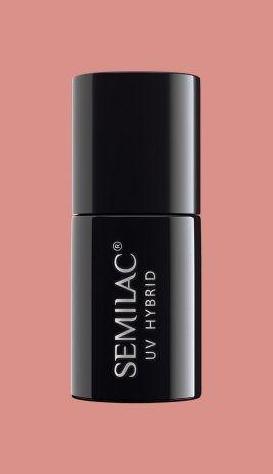 Actual product image Semilac Extend 801 Universal nail polish 5in1 Soft brownish yellow (Soft Beige, UV gel varnish)