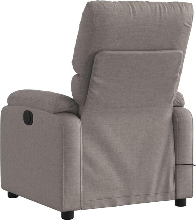 Immagine prodotto VidaXL Poltrona massaggiante in tessuto taupe,Colore: Taupe,Materiale: Tessuto (100