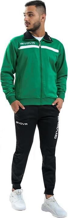 Givova Tuta One Trainingsanzug Grün-Schwarz TT012 1310 XS (XS)