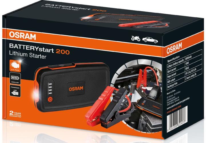 Actual product image Osram Batterystart 200 (500 A, 6000 mAh)