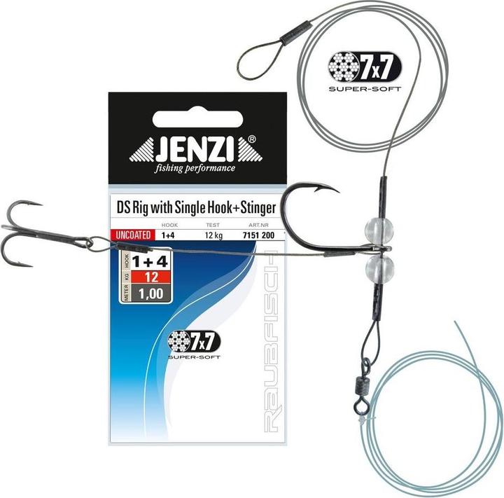 Jenzi Drop-Shot Rig mit Einzelhaken