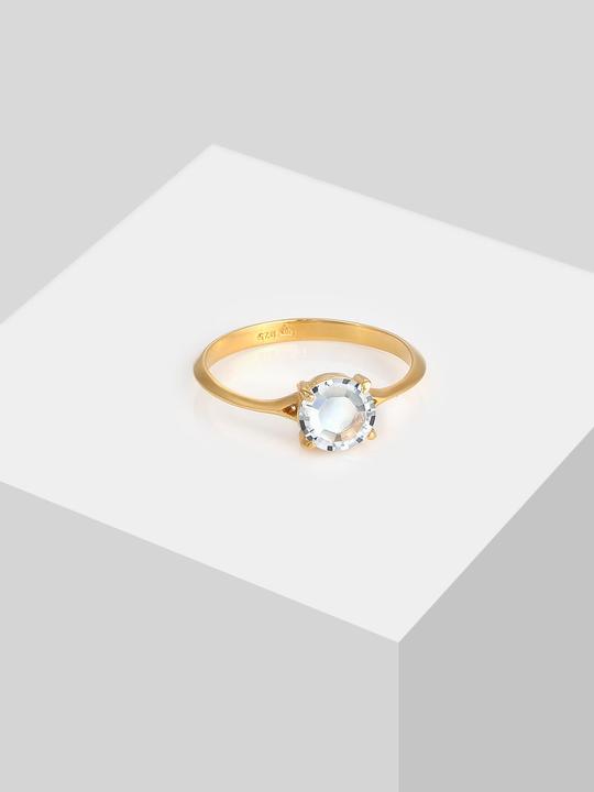 Actual product image Elli Solitärring mit Kristall (56, 925 Silver)