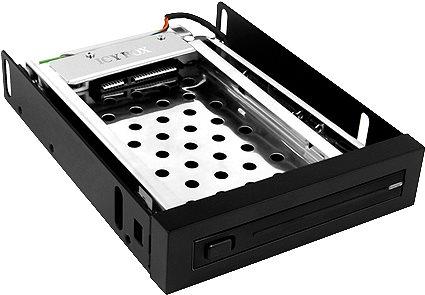 Actual product image Icy Box IB-2216StS SATA removable frame for 6,3cm 2.5Z HDDs SSDs in 3.5Z bay Hot-Easy-Swap Alu plastic black