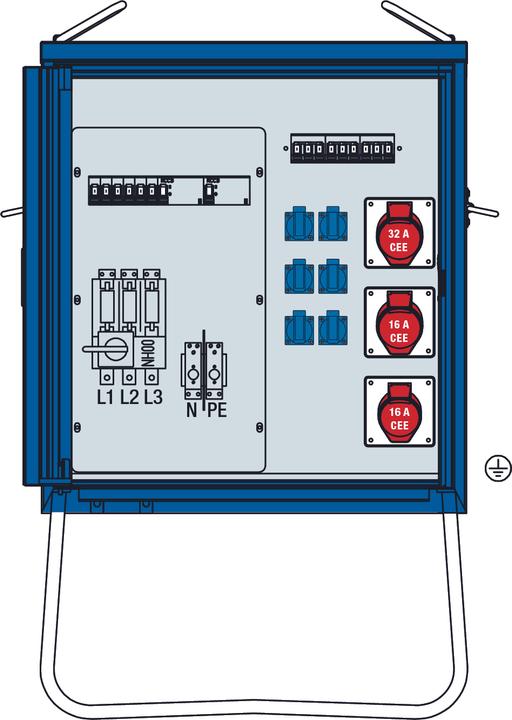 Produktbild As - Schwabe Endverteiler Schrank (CEE 7/3, CEE)