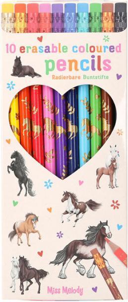 Depesche Radierbare Buntstifte Miss Melody 10er (Multicolor, 10 x)