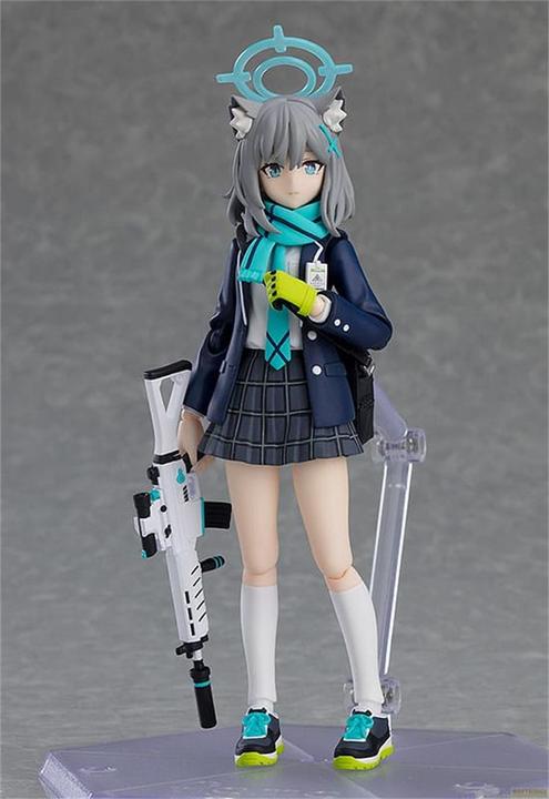 Actual product image Max Factory Blue Archive Figma Action Figure Shiroko Sunaookami (re-run) 15 cm