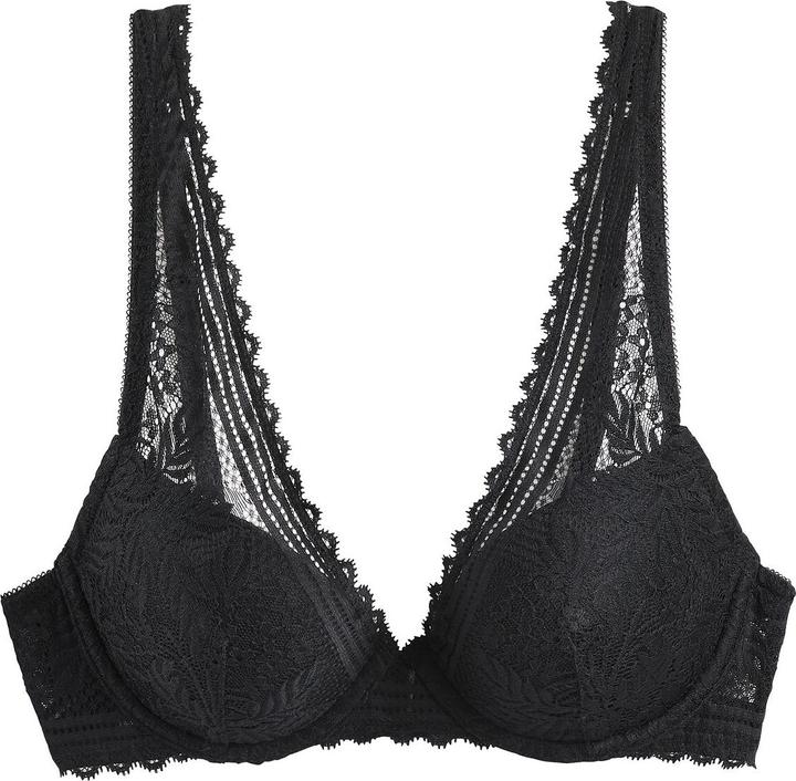 Actual product image La Redoute Collections Lace bra in foulard shape made from recycled material (80 D)