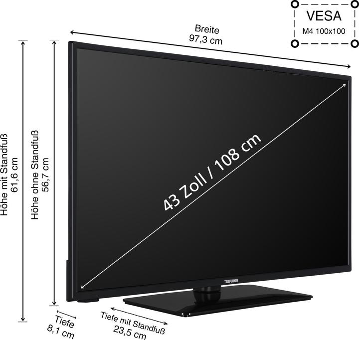 Image du produit Telefunken D43U551X1CWI (43")