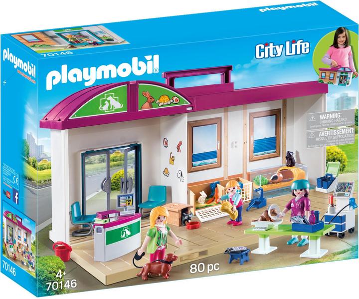 Playmobil Mitnehm-Tierklinik (70146, Playmobil City Life)