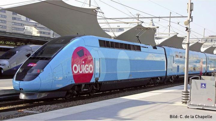 Lemke N Multiple unit TGV Duplex OUIGO, 10 pieces of the SNCF (Track N)