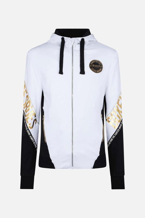 Boxeur des Rues Letter Printed Hooded Full Zip (S)