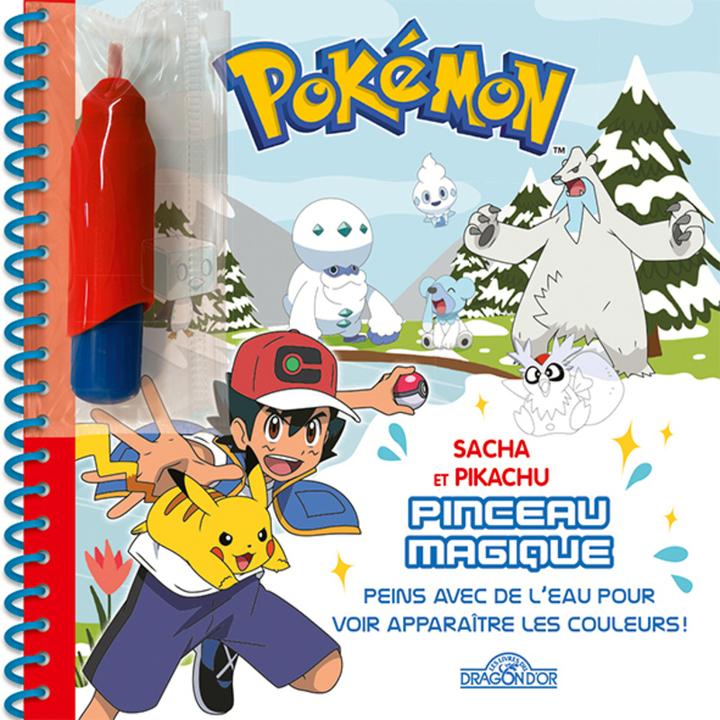 Image du produit Les Livres du Dragon d'Or Pokémon : Sacha et Pikachu : pinceau magique (Français, Collectif, 2022)