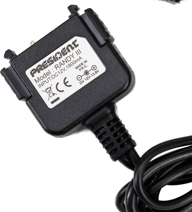 Actual product image President Adapter for 12 V power supply and external aerial for RANDY III radio