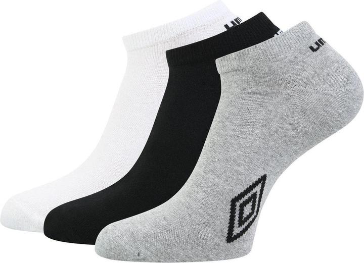 Umbro Logo Trainer Socken Erwachsene (3er Pack) (3er Pack, 39.5 - 45.5)