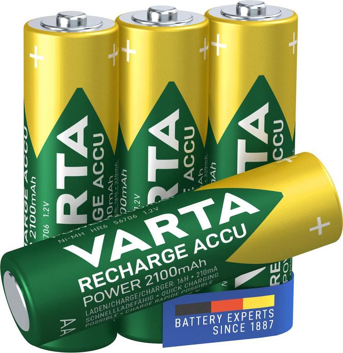 Produktbild Varta Recharge Accu Power (4 Stk., AA, 2100 mAh)