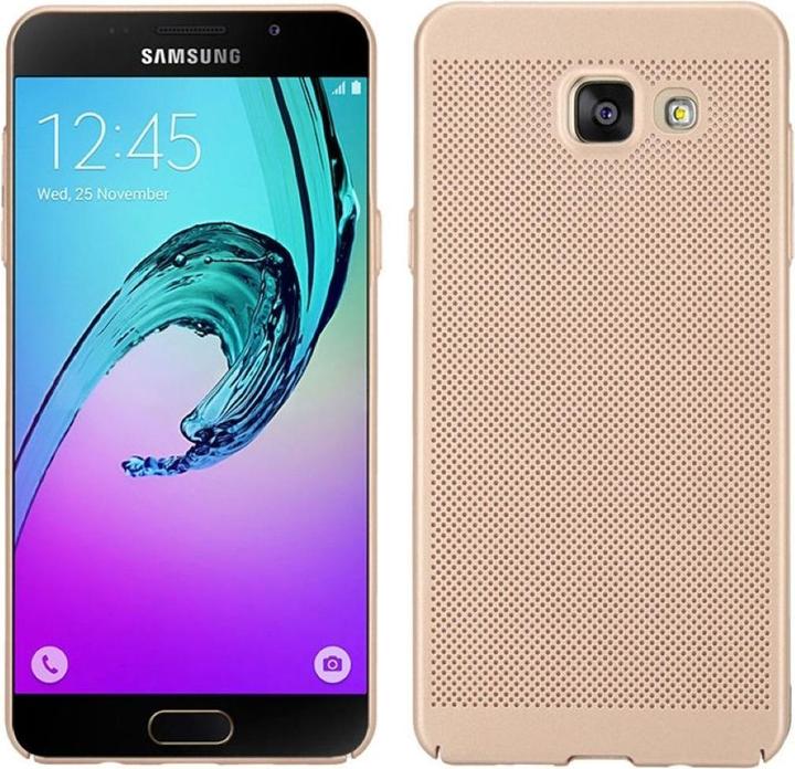 Produktbild König Design Handyhülle für Samsung Galaxy A3 (2017) Schutzcase Backcover Bumper Etuis Gold (Samsung Galaxy A3 (2017))