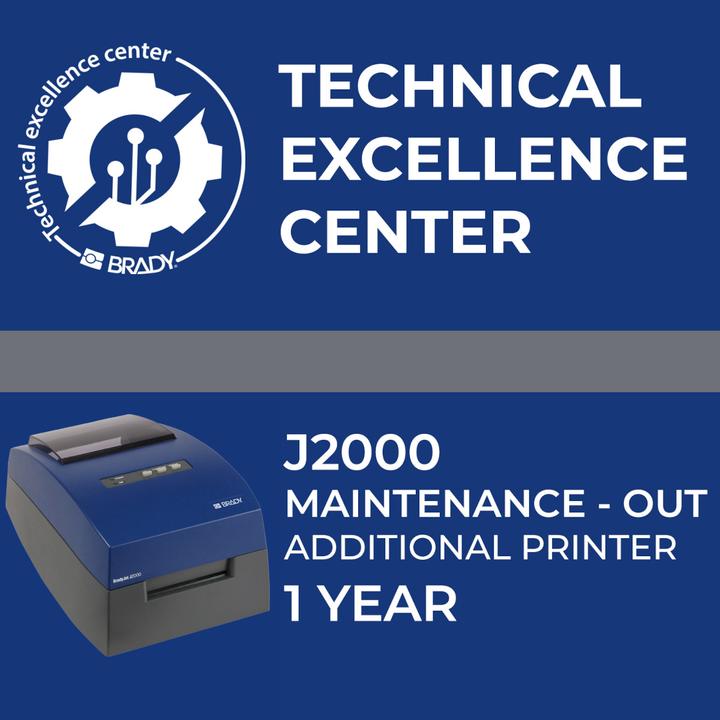 Produktbild Brady Service contract J2000