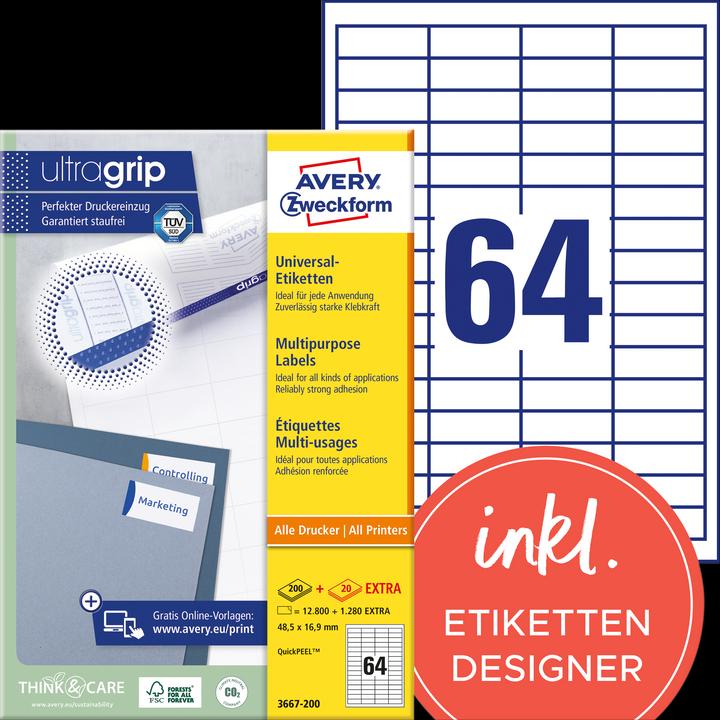 Produktbild Avery Universal-Etiketten