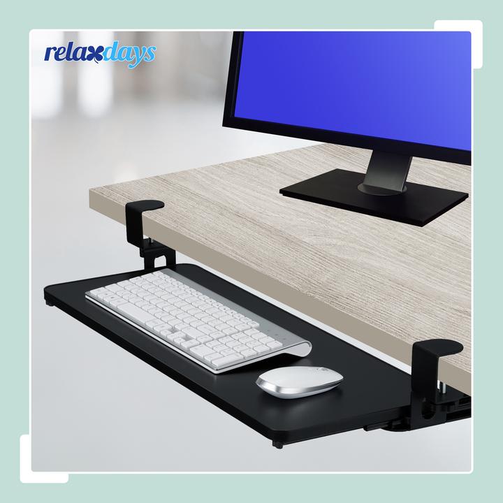 Image du produit Relaxdays Ausziehbare Tastaturablage zum Klemmen