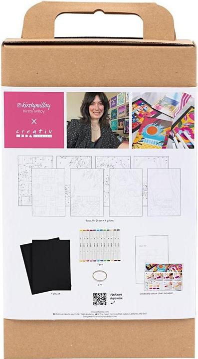 Image du produit Creativ Company Bastelfarbe Malen nach Zahlen mit Zeichenmarker 4 (Multicolore, Pink, Rose)