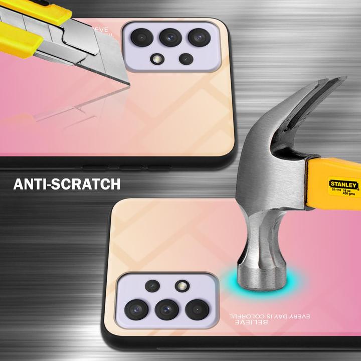 Productafbeelding Cadorabo TPU 2 Kleuren Glazen Hoesje (Samsung Galaxy A33 5G)