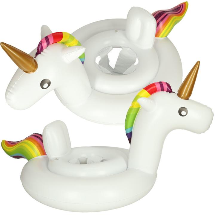 Produktbild Ikonka Aufblasbares Einhorn-Rad für Kinder mit Sitz 70cm