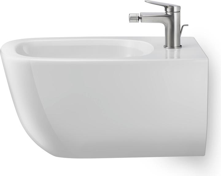 Actual product image Duravit Wave single lever bidet mixer, projection 128 mm, with drain set, WA24000010