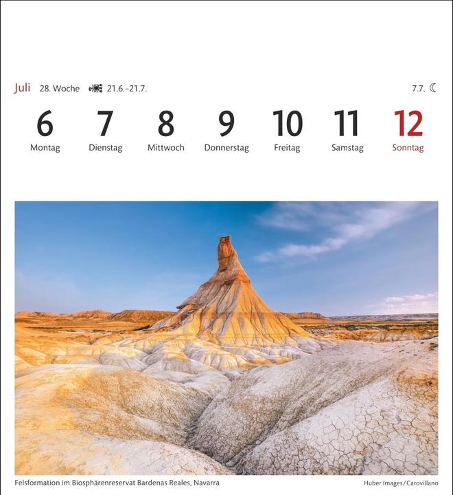 Produktbild Harenberg Spanien Sehnsuchtskalender 2026 - Wochenkalender mit 53 Postkarten (Deutsch)