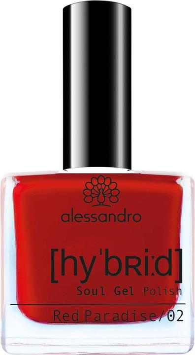 Alessandro Nagellack Hybrid 112 Red Paradise (112 Red Paradise, Gel-Effekt Nagellack)