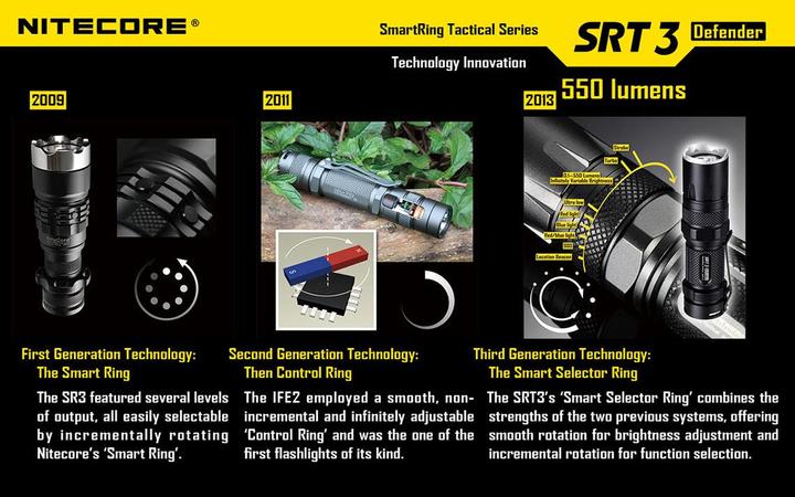 Produktbild Nitecore Srt3 (10 cm, 550 lm)