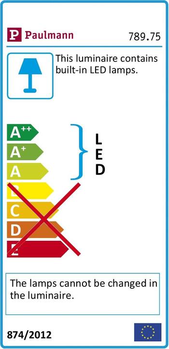 Etichetta energetica Paulmann Set completo di strisce LED SimpLED (Bianco freddo, 500 cm, Interno)