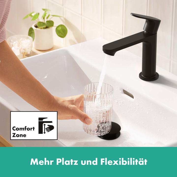 Produktbild hansgrohe HG Einhebel-Waschtischmischer Rebris S 110 CoolStart o AG mattschwarz