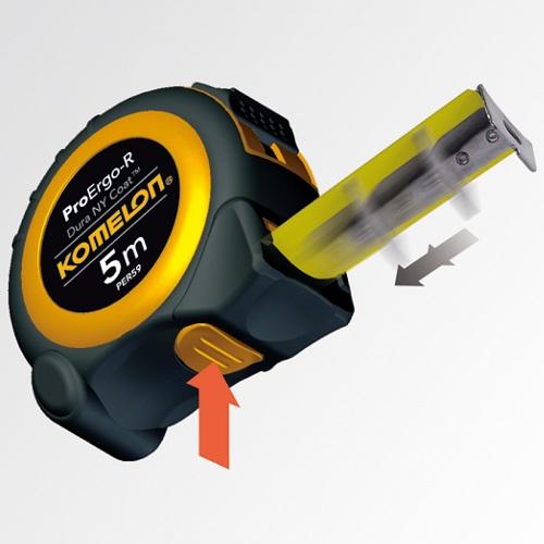 Actual product image Komelon Roulette PRO ERGO-R 10 mx 25 mm (10 m)