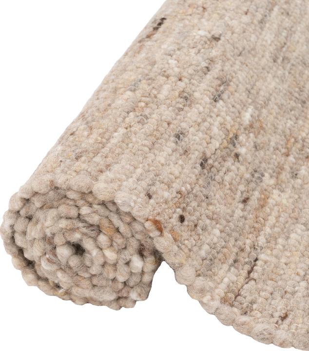 Actual product image Pergamon Natur Teppich Wolle Alaska Meliert (60 x 90 cm)