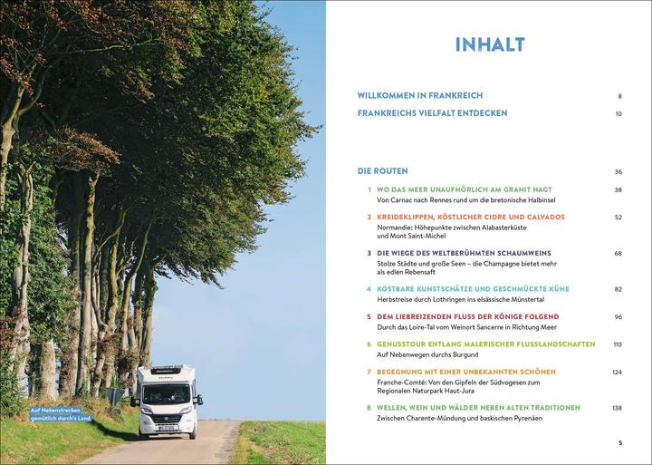 Produktbild Frankreich mit dem Wohnmobil Die schönsten Routen von der Normandie über die Côte d’Azur nach (Deutsch, Thomas Cernak, 2024)