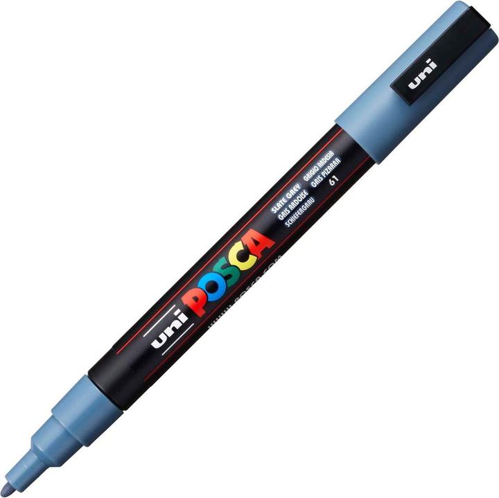 Actual product image Posca Fine Marker PC-3M (Grey, 1.30 mm, 1 x)