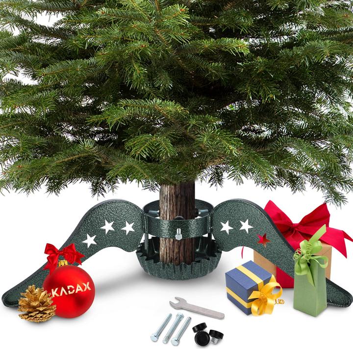 Kadax Piantana per albero di Natale in acciaio da 65 cm