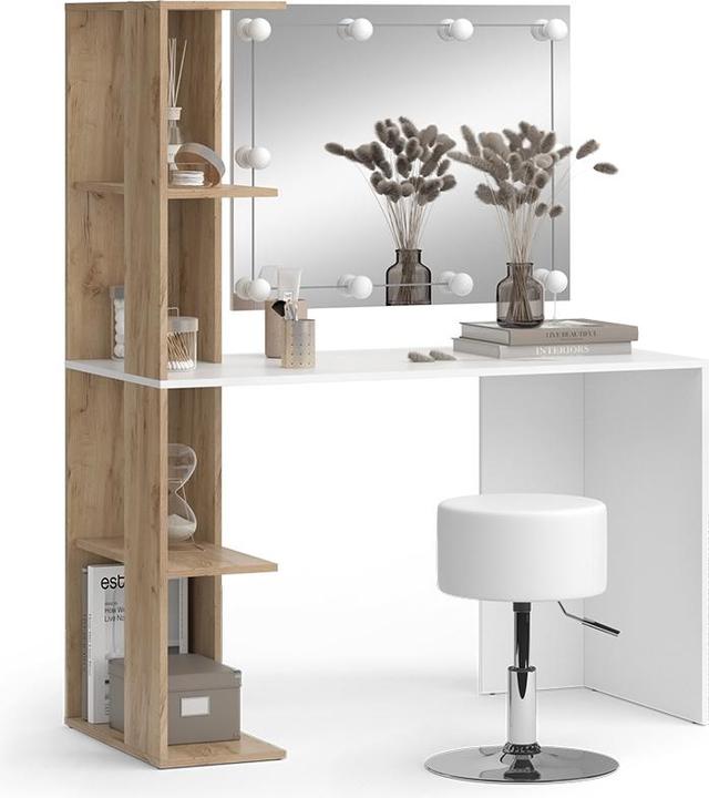 Produktbild Vicco Tower mit Hocker und Beleuchtung (122.5 x 55.5 x 76 cm)