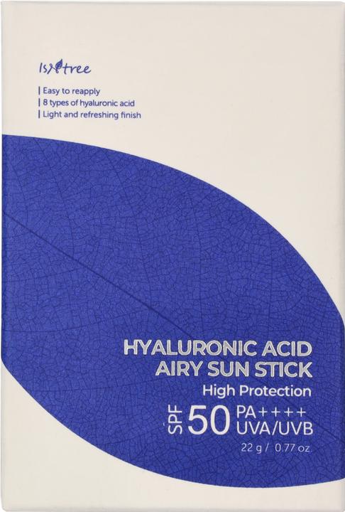 Isntree Hyaluronic Acid Airy Sun Stick (Stick solare, SPF 50, 22 ml, 22 g)