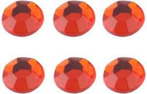 Hermex Glizernde Home Button Deko Strass Steine selbstklebend - Rot