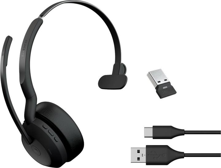 Produktbild Jabra Evolve2 55 MS Mono USBA (Kabellos, USB-A)