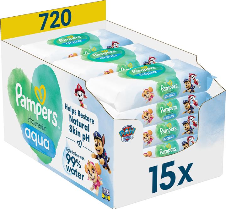 Pampers Harmonie Aqua (720 Stück)