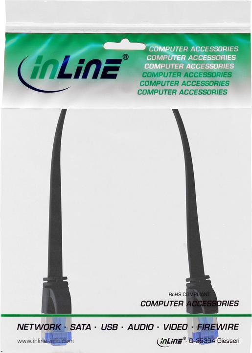 Immagine prodotto InLine Cavo patch piatto (U/FTP, CAT6a, 0.25 m)