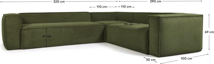 Actual product image Kave Home Blok (5-seater, Corner sofa)