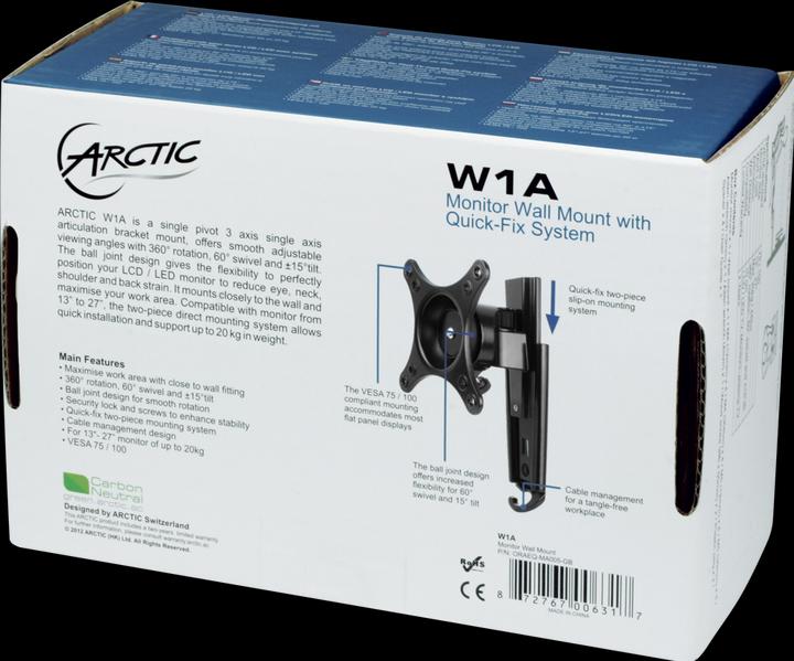 Produktbild Arctic W1a (Wand, 30")