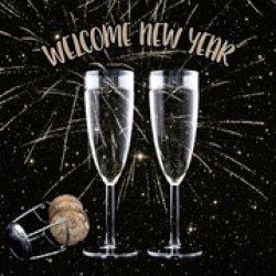 Actual product image Papstar Happy New Year Happy New Year 30 St. (30 x, 33 x 33 cm)