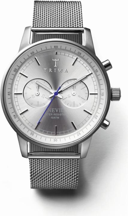 Triwa Stirling Nevil Steel Mesh (Analoguhr, Chronograph, 42 mm)
