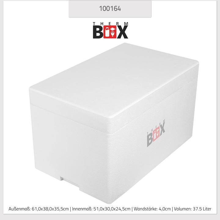 Produktbild Therm Box Styropor-Isolierbox (37,5L, wiederverwendbar) (37.50 l)