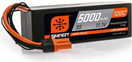 Actual product image Spektrum LiPo Pack 5000mAh 3S 11.1V 100C Smart LiPo Hardcase IC3 (11.10 V, 5000 mAh)